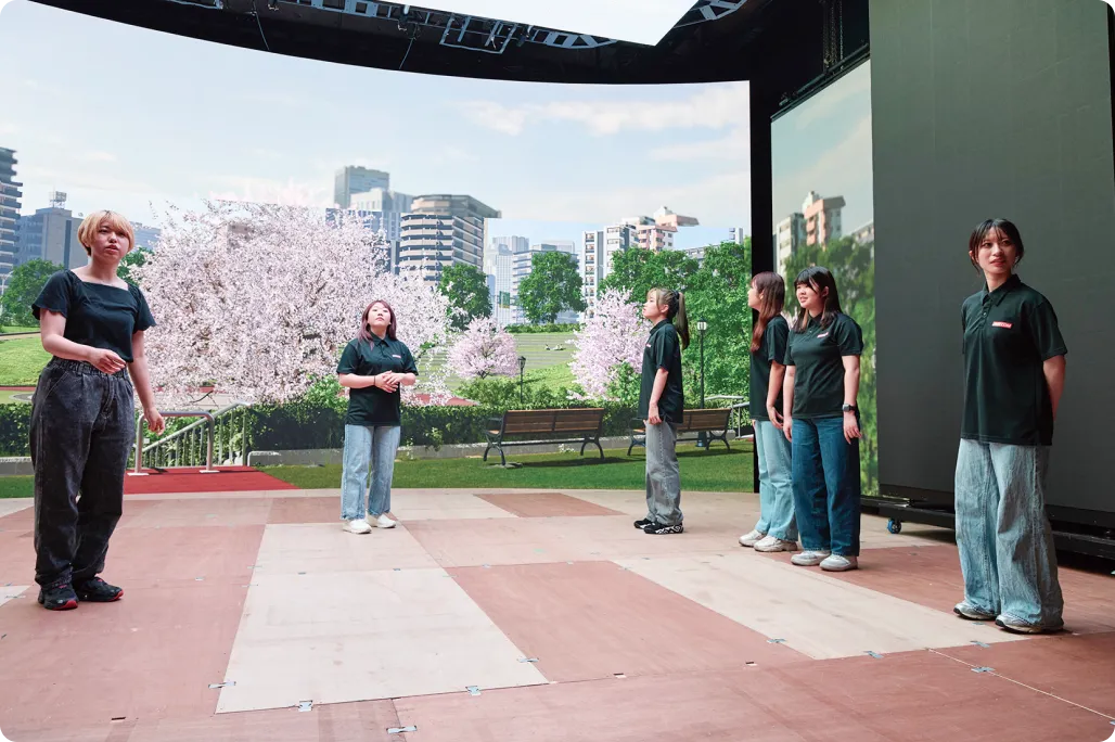 飯川さんと在校生の様子