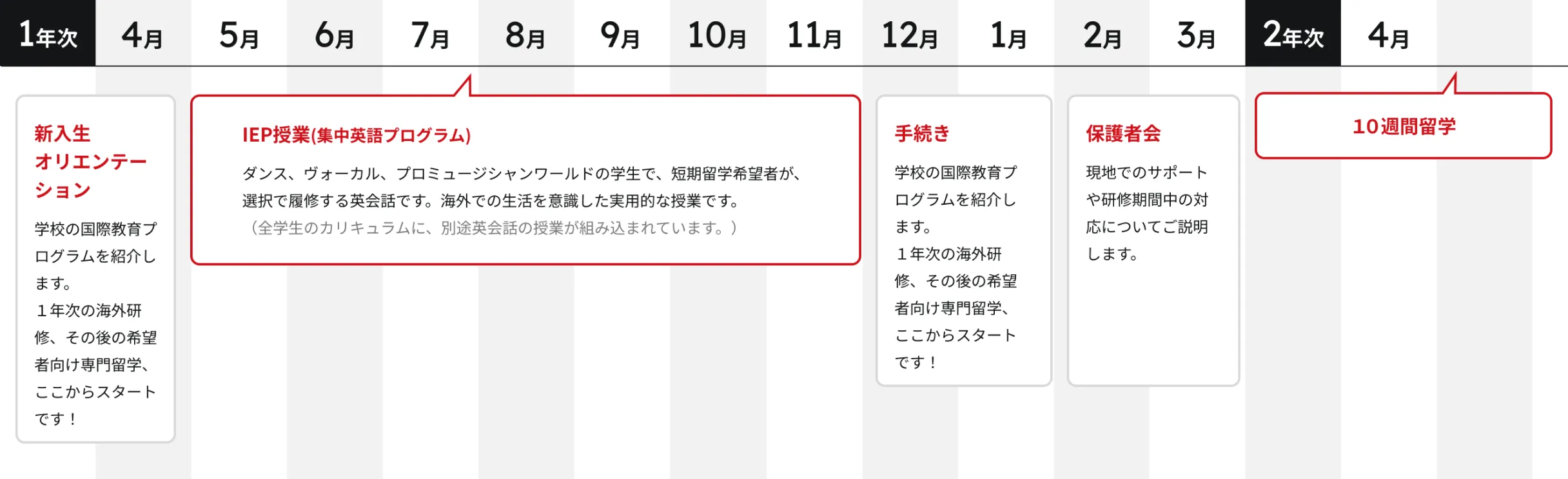 海外専門留学の流れ